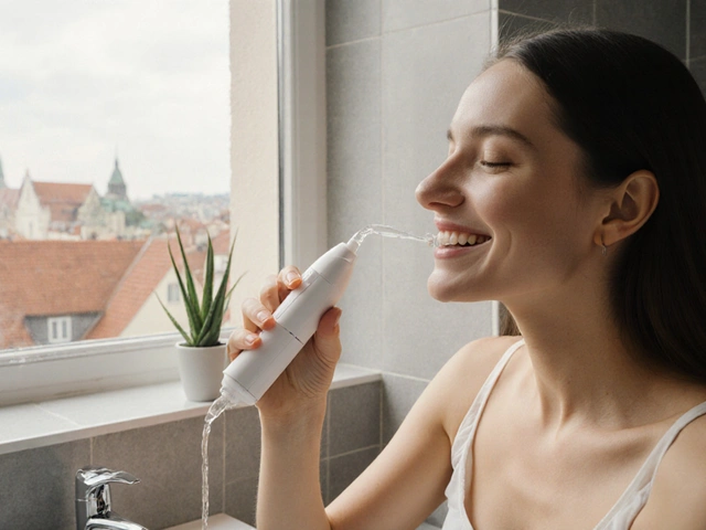 Jak efektivně čistit zuby ústní sprchou - praktický návod