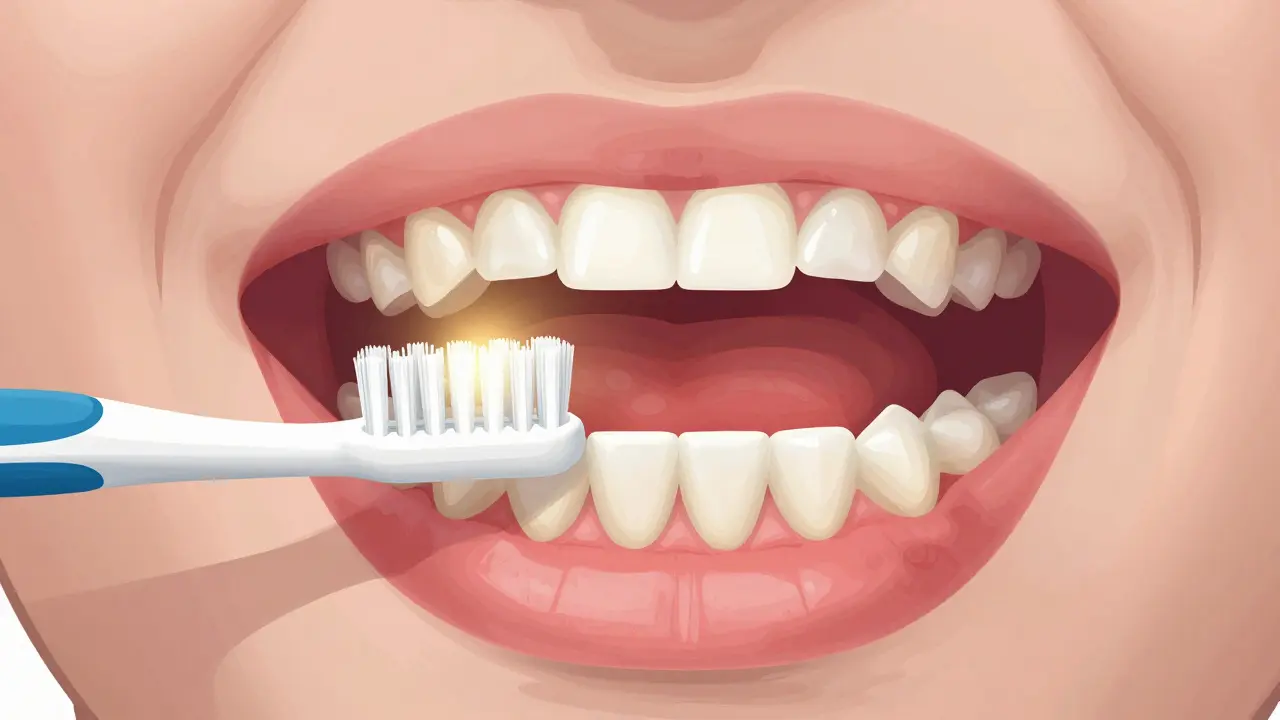 Zubní kartáček Curaprox CPS Prime čistí dásně a mezizubní prostory.