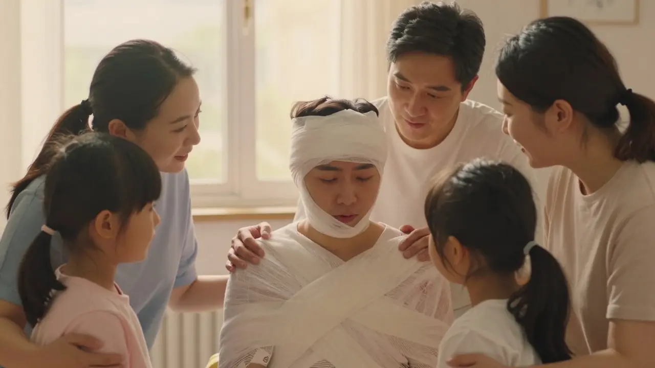 Rodina poskytuje podporu během zotavení