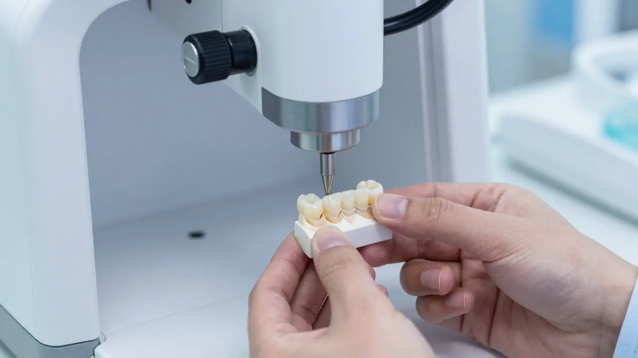 Digitální frézování keramických korunek v moderní stomatologické laboratoři