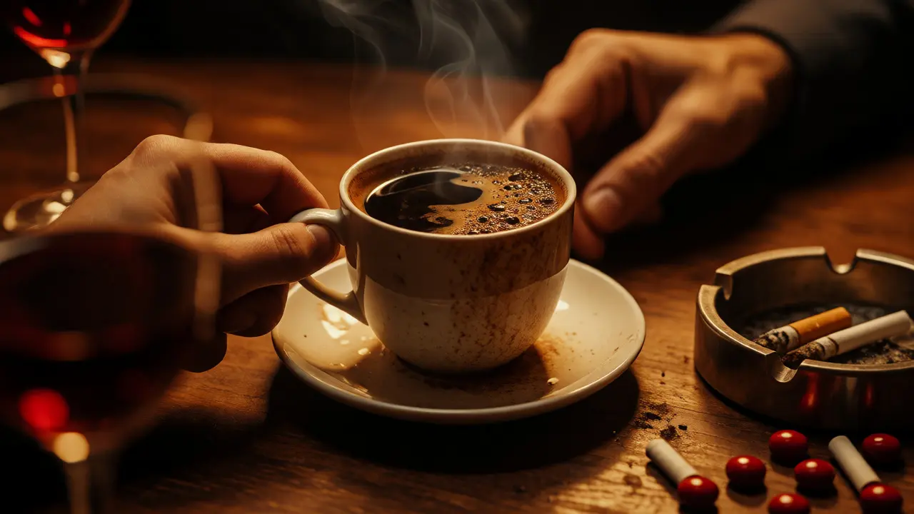 Káva a cigarety jako příčiny černého zabarvení zubů